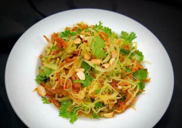 Nộm đu đủ, cách làm nộm đu đủ heo khô, món chống ngấy sau tết 
