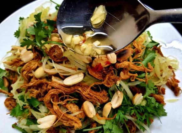 Nộm đu đủ, cách làm nộm đu đủ heo khô, món chống ngấy sau tết 