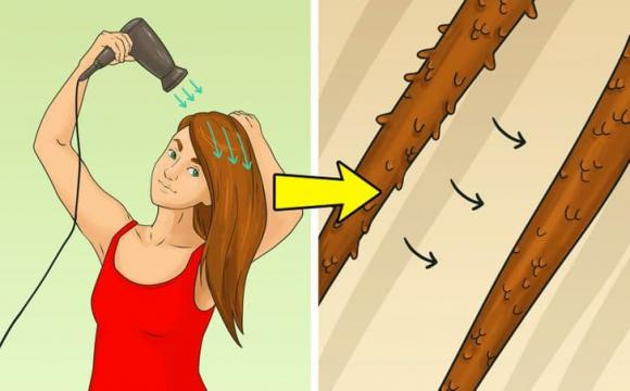 máy sấy tóc, sai lầm khi dùng máy sấy tóc, máy sấy 
