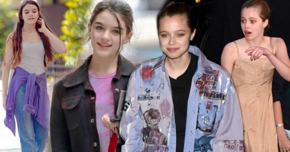 shiloh jolie pitt, suri cruise, sao hollywood 