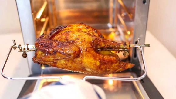 gà nướng, gà nướng bằng nồi chiên không dầu, dạy nấu ăn
