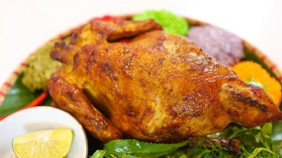 gà nướng, gà nướng bằng nồi chiên không dầu, dạy nấu ăn