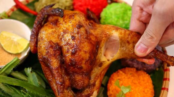 gà nướng, gà nướng bằng nồi chiên không dầu, dạy nấu ăn
