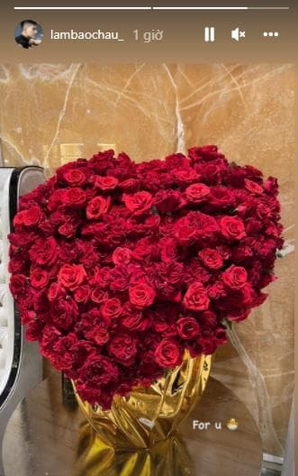 Lâm Bảo Châu khoe quà Valentine của Lệ Quyên