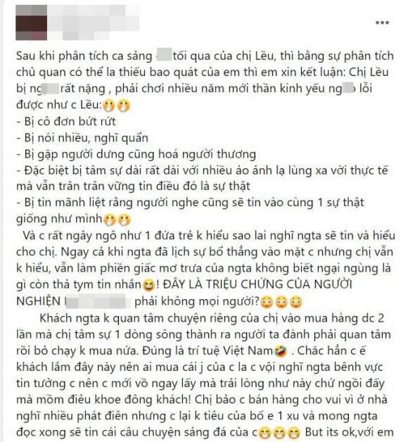 Cô gái này tiếp tục "mỉa mai" Lều Phương Anh và tiết lộ gia đình nữ ca sĩ này đang bị nhiễm Covid-19.