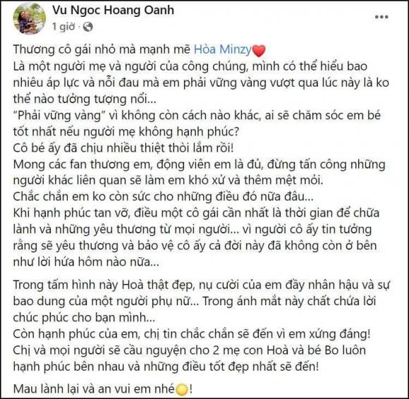 ca sĩ Hòa Mizny, MC Hoàng Oanh, á hậu Hoàng Oanh, sao Việt