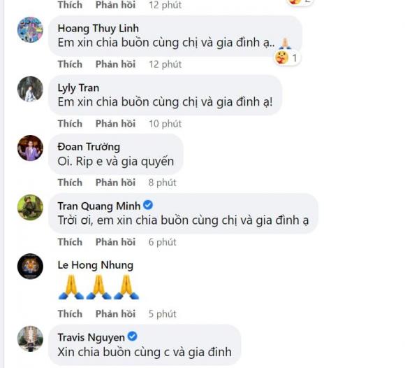 Nhạc sĩ Quốc Trung và nhiều sao Việt chia buồn khi mẹ chồng sắp cưới của Diva Thanh Lam qua đời.