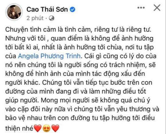 Cao Thái Sơn, Angela Phương Trinh, sao Việt