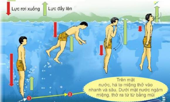 ký năng sống, cách nổi dưới nước, cách bơi
