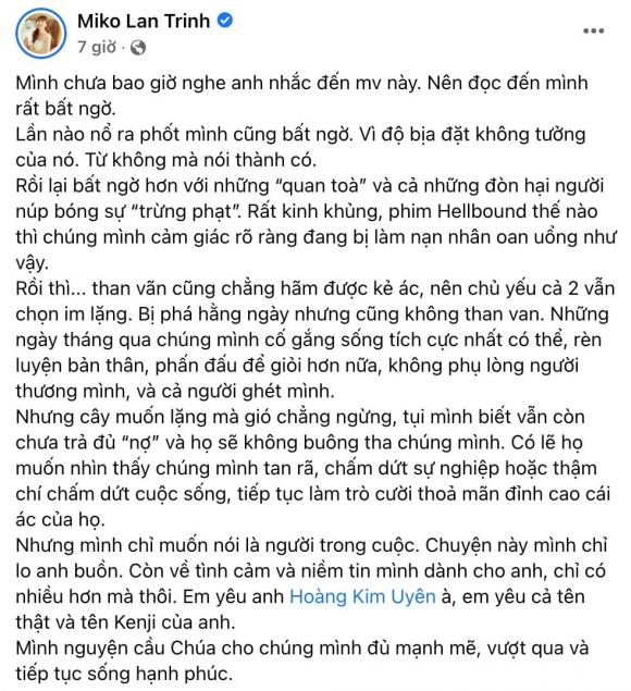 ,ca si miko lan trinh, bạn trai Miko Lan Trinh, sao Việt