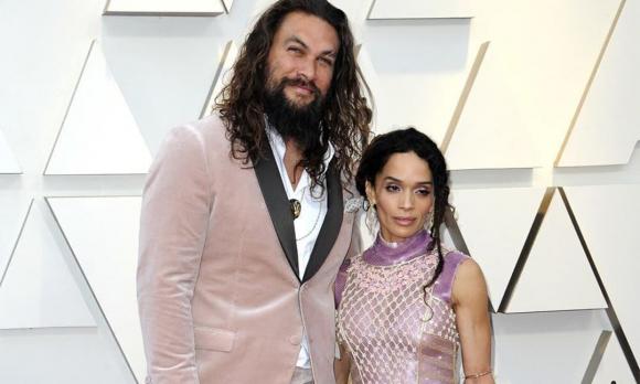 Jason Momoa và Lisa Bonet khi còn bên nhau.