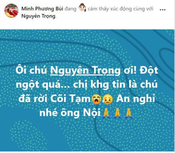 nghệ sĩ Trọng Nguyên, diễn viên Người phán xử, ung thư