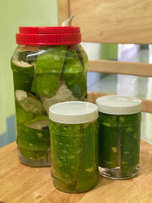 muối bầu, bầu muối chua, canh bầu, xào bầu muối