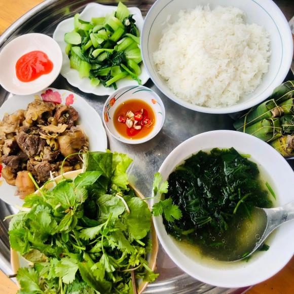 mâm cơm, mâm cơm cho người f0, món ngon 