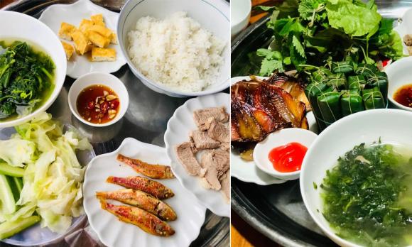 mâm cơm, mâm cơm đẹp ngon, mâm cơm hè 