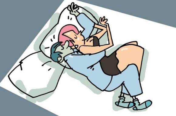 tử thế ngủ, chuyện vợ chồng, vợ chồng ngủ với nhau
