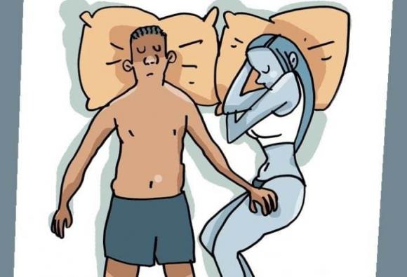 tử thế ngủ, chuyện vợ chồng, vợ chồng ngủ với nhau