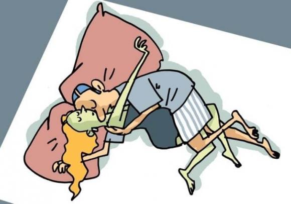 tử thế ngủ, chuyện vợ chồng, vợ chồng ngủ với nhau