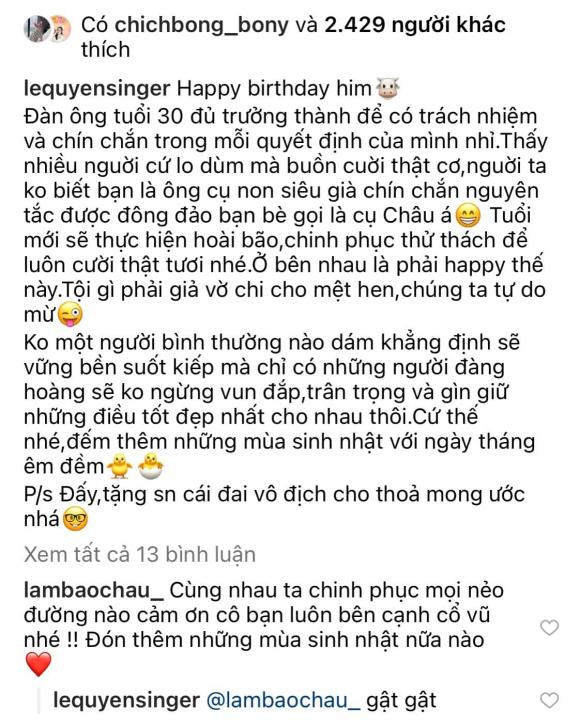 lệ quyên, sao việt, lâm bảo châu 
