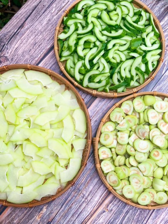 dưa cà mắm nêm, công thức muối dưa cà mắm nêm, dưa cà muối