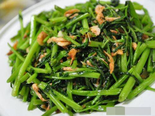 rau muống, bổ sung canxi, rau mùa xuân