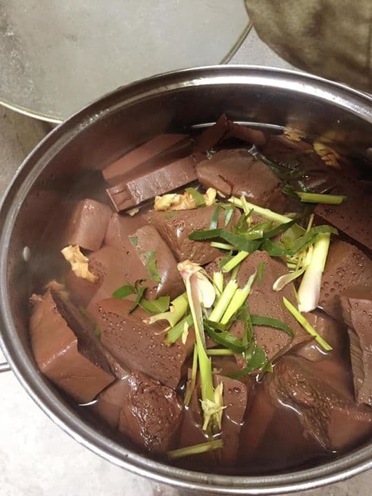 luộc tiết, mẹo luộc tiết, món ngon