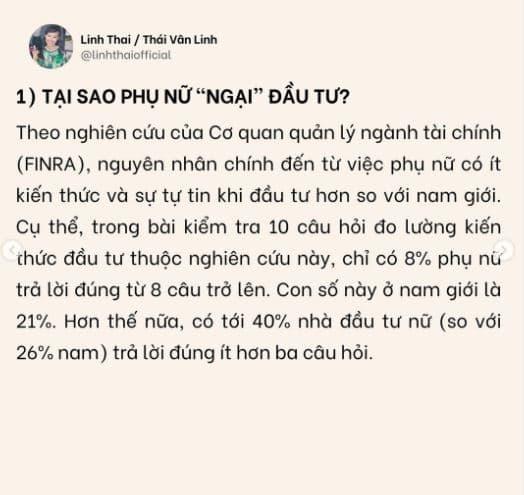  Shark Linh, phụ nữ đầu tư, kiến thức đầu tư 