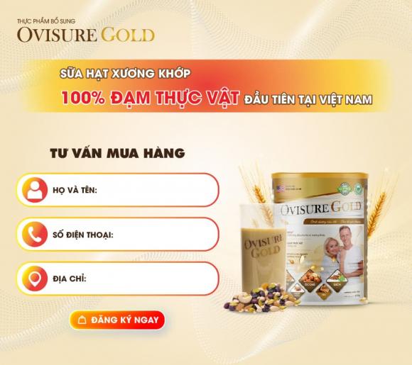 Sữa hạt Ovisure Gold, Sữa hạt xương khớp, chăm sóc sức khỏe
