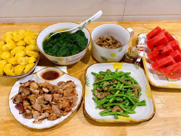 mâm cơm, mâm cơm đẹp ngon, mâm cơm hè 