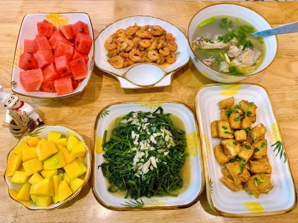 mâm cơm, mâm cơm đẹp ngon, mâm cơm hè 