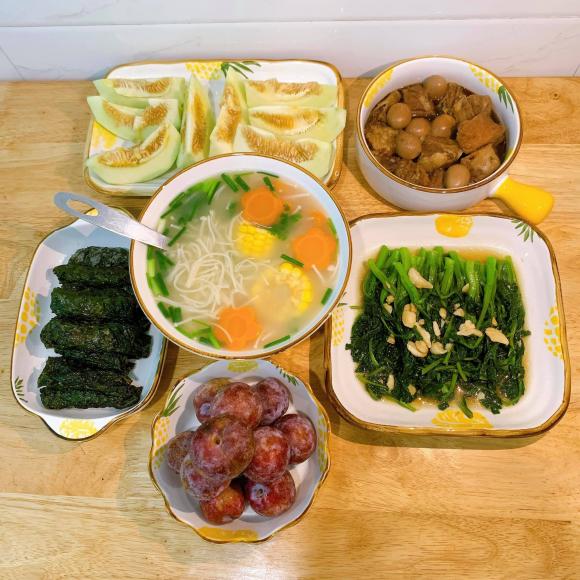 mâm cơm, mâm cơm đẹp ngon, mâm cơm hè 