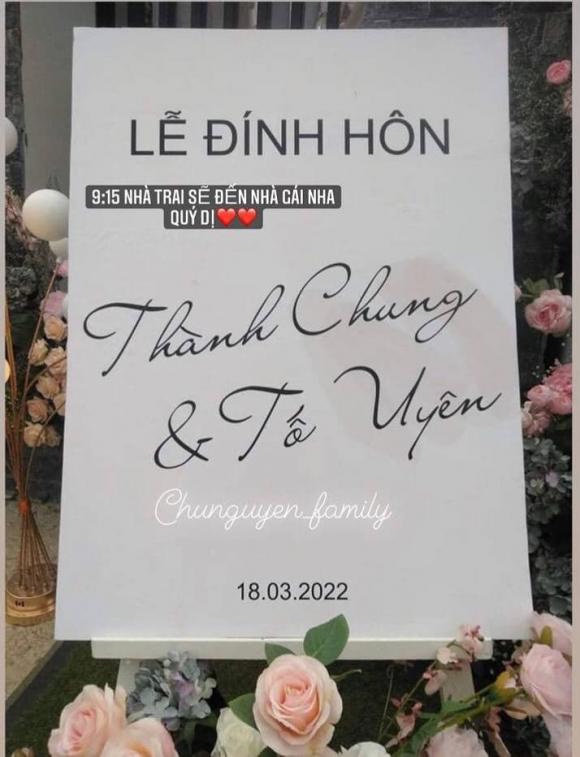 đám hỏi cầu thủ Thành Chung, trung vệ Nguyễn Thành Chung, vợ của Thành Chung