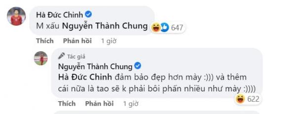 Bị Hà Đức Chinh chê xấu, Thành Chung trêu lại: "đảm bảo đẹp hơn mày".