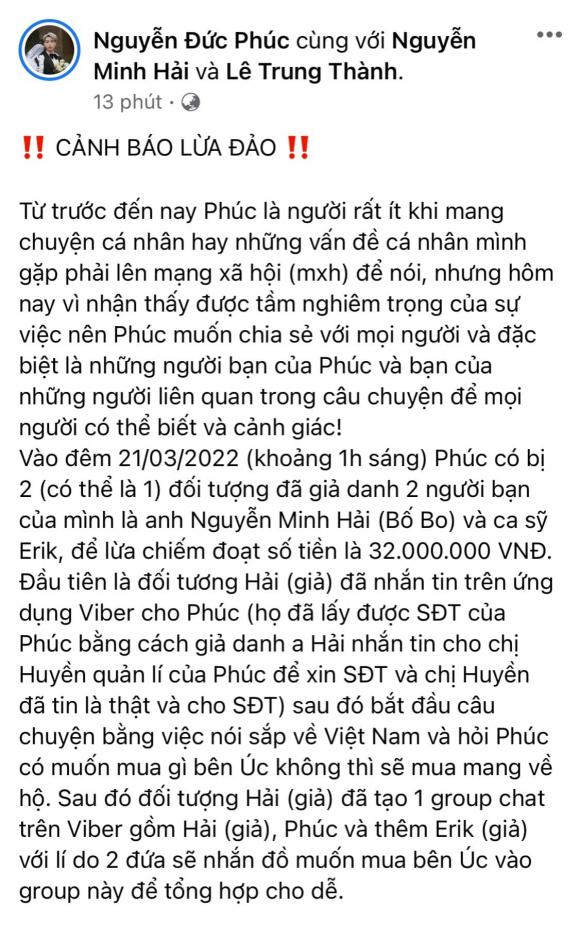 đức phúc, erik, sao việt, minh hải, hoà minzy