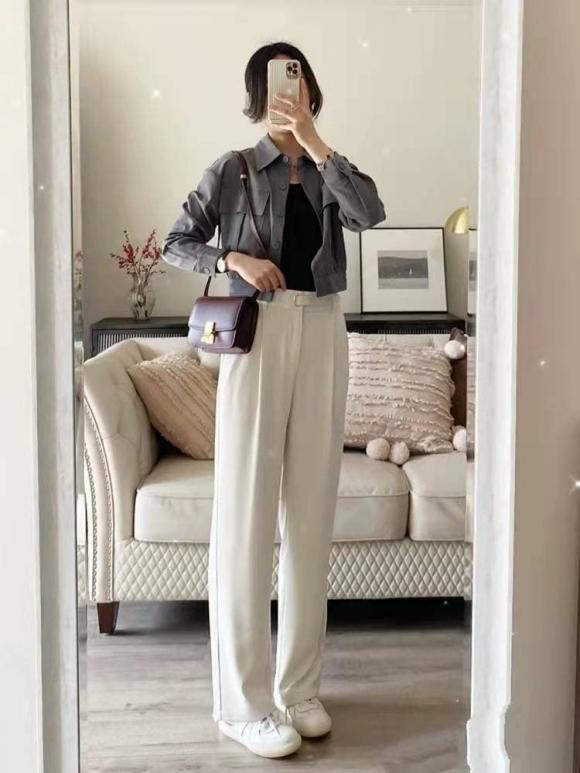thời trang đẹp, quần trắng ống rộng, thời trang đẹp cho nữ