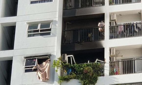 cháy chung cư, 2 mẹ con nhảy từ tầng 10 chung cư, hỏa hoạn