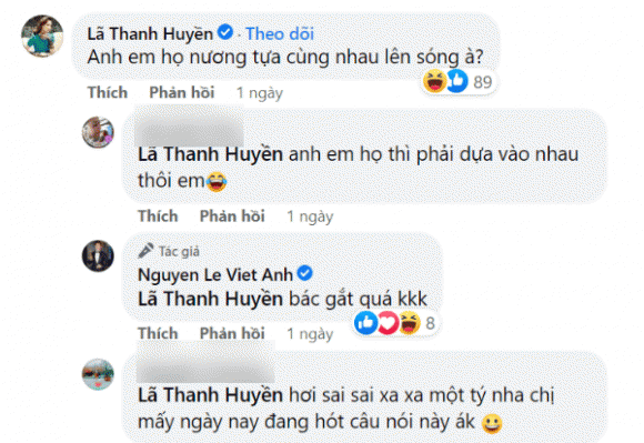 diễn viên Việt Anh, diễn viên Quỳnh Nga, diễn viên Lã Thanh Huyền, sao Việt
