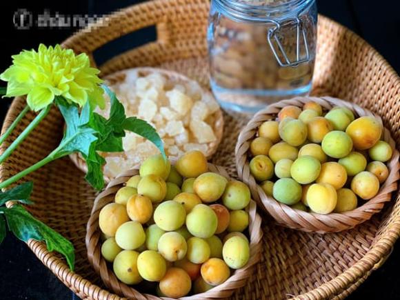 mơ ngâm, cách làm mơ ngâm, món ngon 