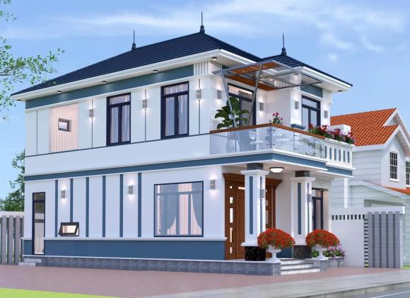 nhà hai tầng, mẫu nhà hai tầng, mẫu nhà đẹp