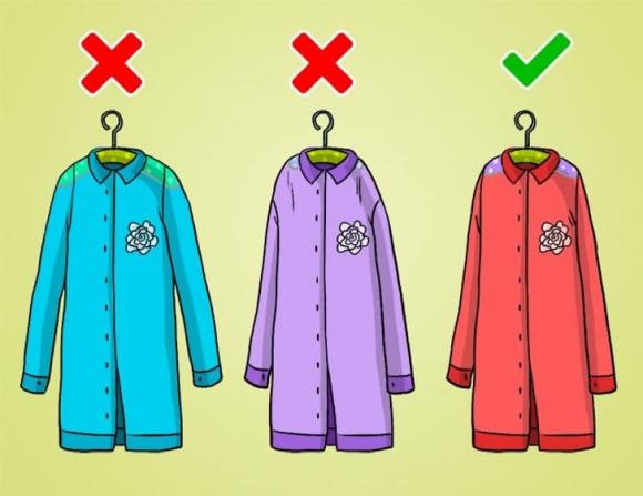 treo quần áo, sắp xếp quần áo, cách treo quần áo, bảo quản quần áo