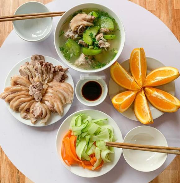 mâm cơm cuối tuần, mâm cơm ngày nóng, món ngon 