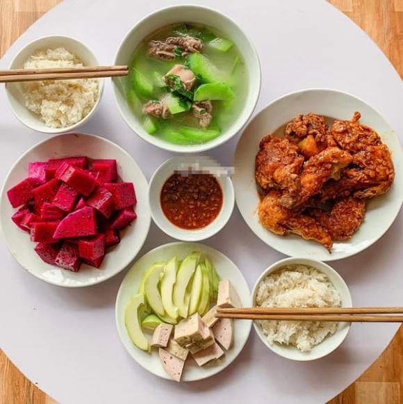 mâm cơm cuối tuần, mâm cơm ngày nóng, món ngon 