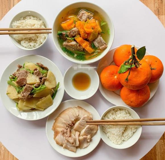 mâm cơm cuối tuần, mâm cơm ngày nóng, món ngon 