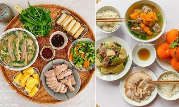 mâm cơm, mâm cơm ngon, món ngon 