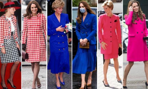 thời trang, thời trang công nương, công nương Diana, Kate, Meghan, thời trang hoàng gia