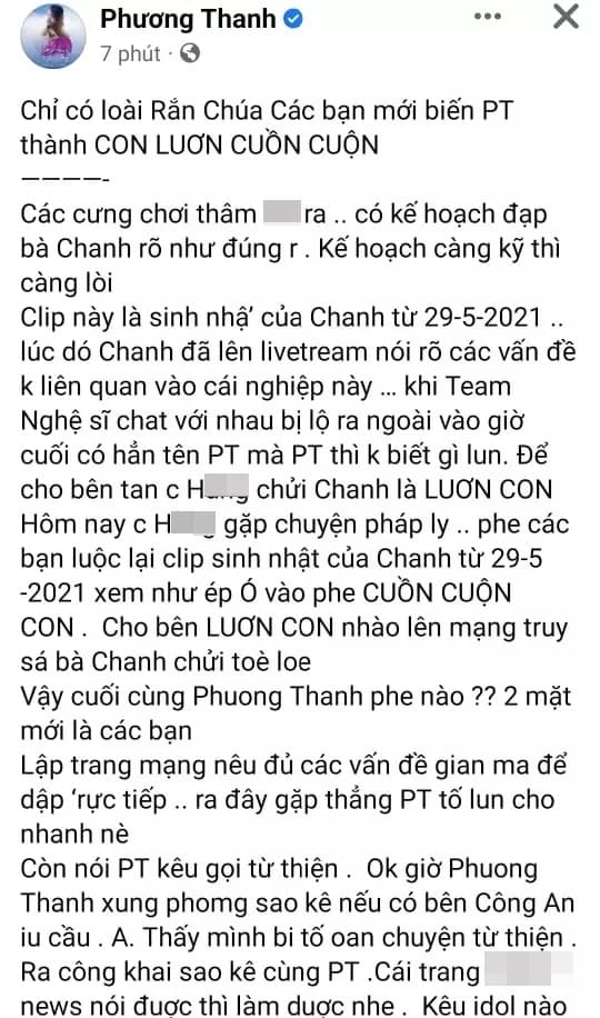 ca sĩ Phương Thanh, nữ streamer Bình Dương, sao Việt