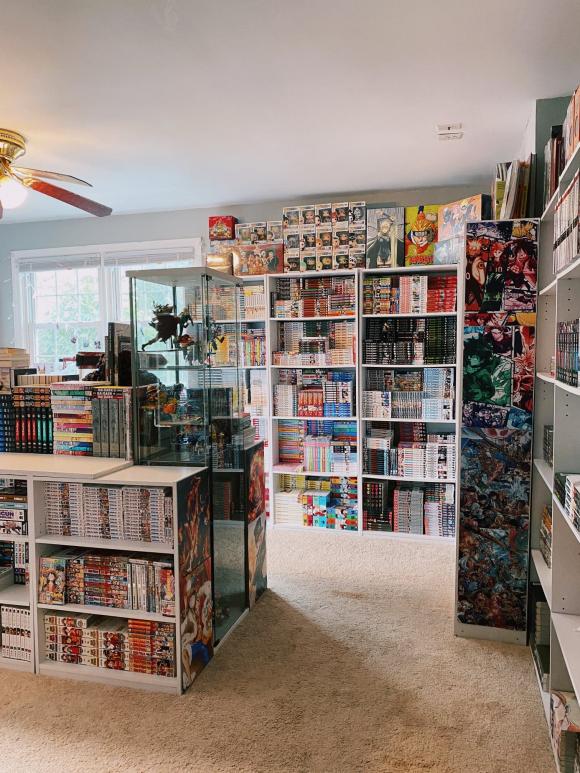 phòng đọc truyện  8 phòng truyện, cách bố trí phòng truyện, phòng truyện tại nhà