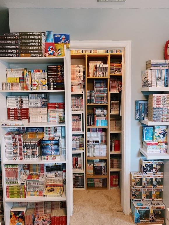 phòng đọc truyện  16 phòng truyện, cách bố trí phòng truyện, phòng truyện tại nhà