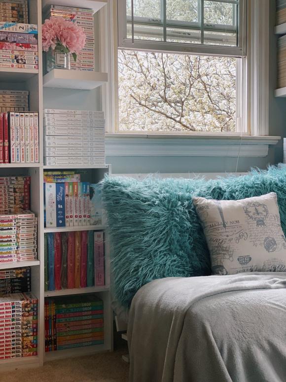 phòng đọc truyện  19 phòng truyện, cách bố trí phòng truyện, phòng truyện tại nhà