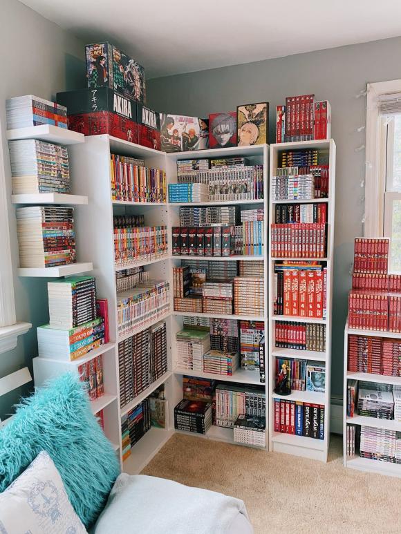 phòng đọc truyện  22 phòng truyện, cách bố trí phòng truyện, phòng truyện tại nhà